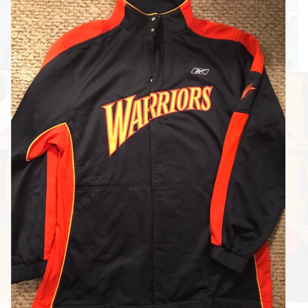 Vintage Golden State Warriors Warm Up